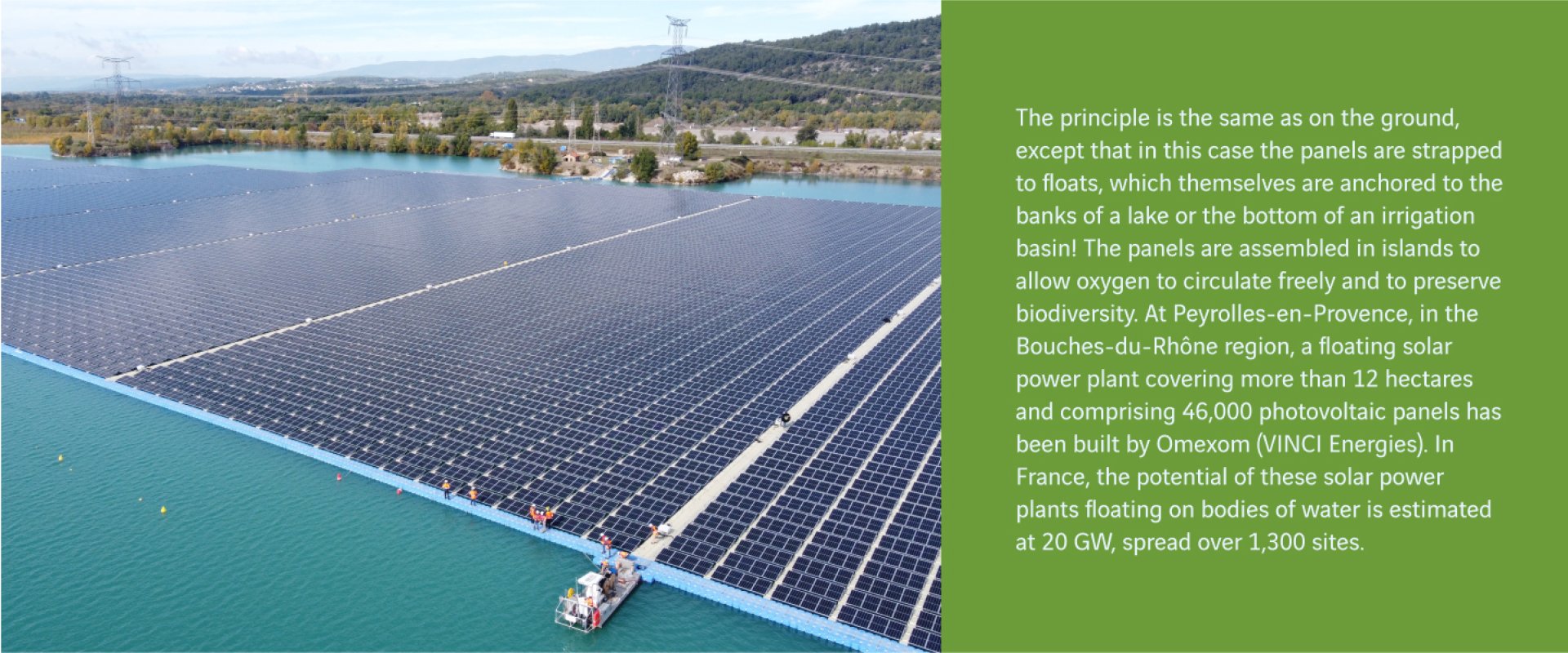 floating photovoltaic pannels